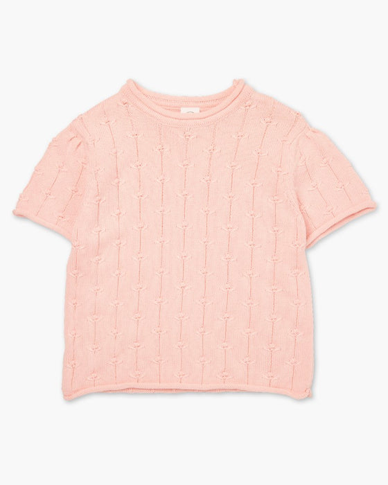 Primrose Knit TShirt - Pink Salt