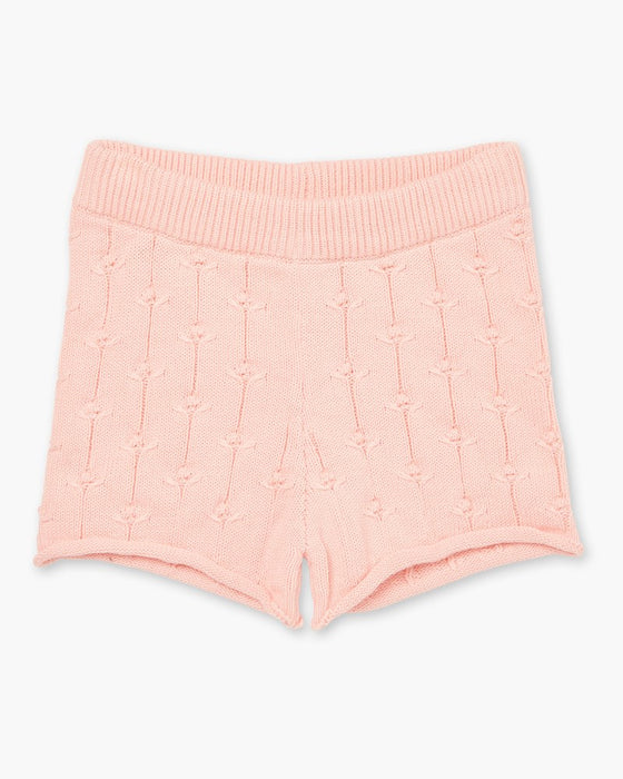Rosalie Knit Shorts - Pink Salt