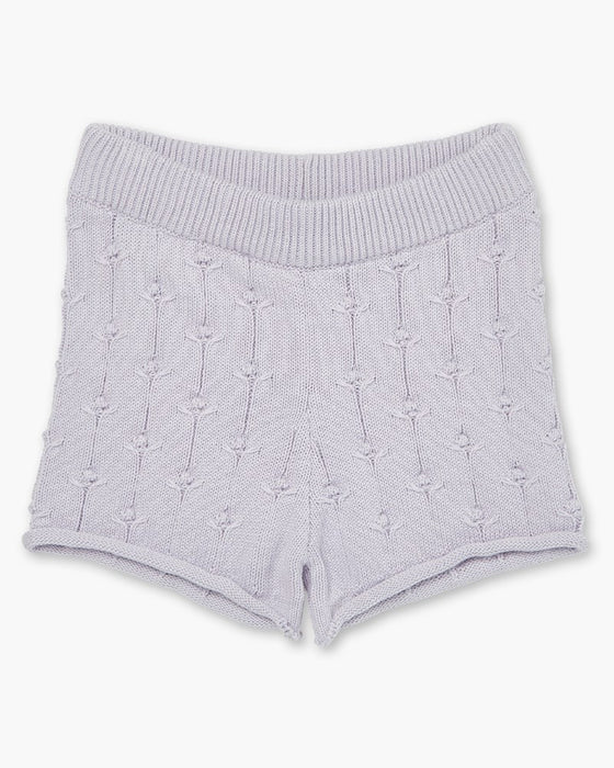 Rosalie Knit Shorts - Lilac