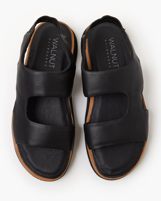 Cruz Leather Sandal - Black