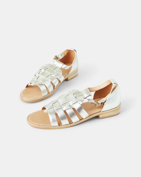 Essie Leather Sandal - Metallic