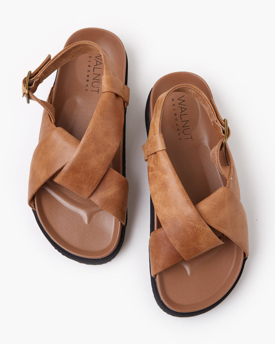 Mya Leather Sandal - Tan