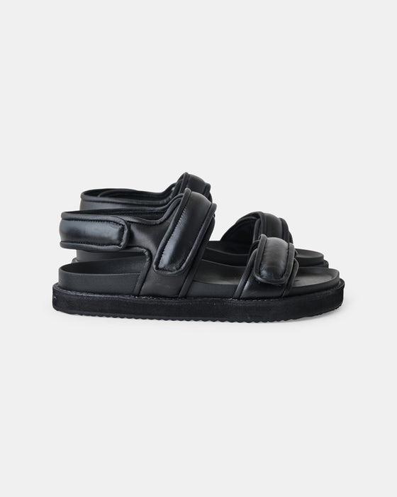 Peta Leather Sandal - Black