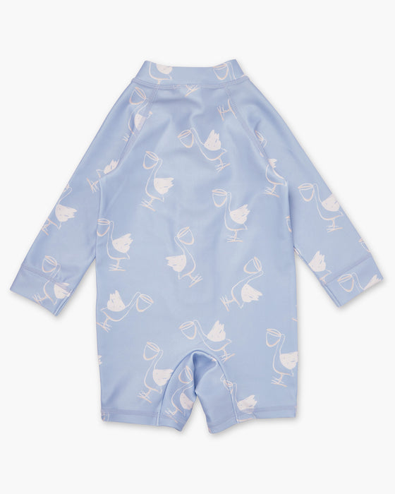 Pippie Long Sleeve Swimsuit - Pelican Party