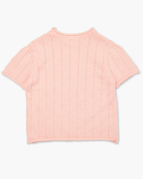 Primrose Knit TShirt - Pink Salt