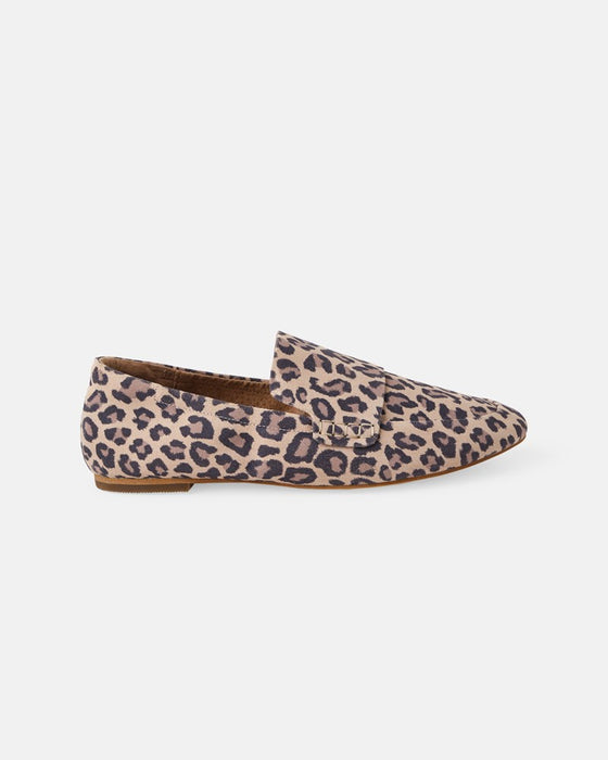 Dutch Leather Loafer - Leopard