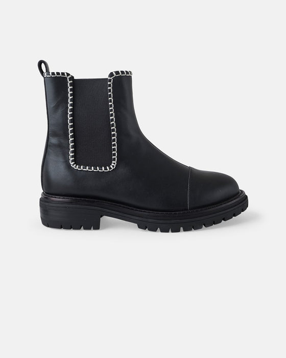 Orion Leather Boot - Black