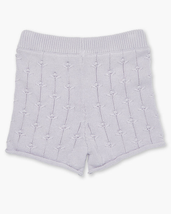 Rosalie Knit Shorts - Lilac