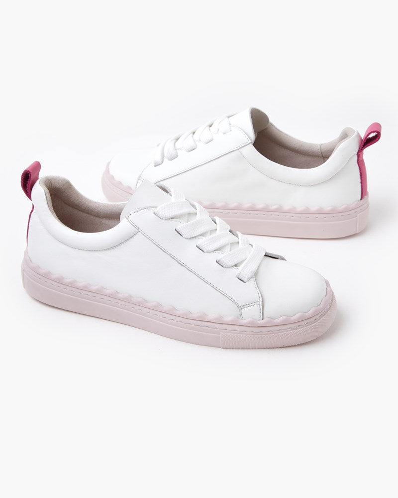 Henson Leather Sneaker - Baby Pink Walnut Melbourne