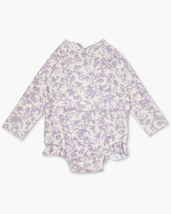 Evie Long Sleeve Bather - Whimsy Lilac