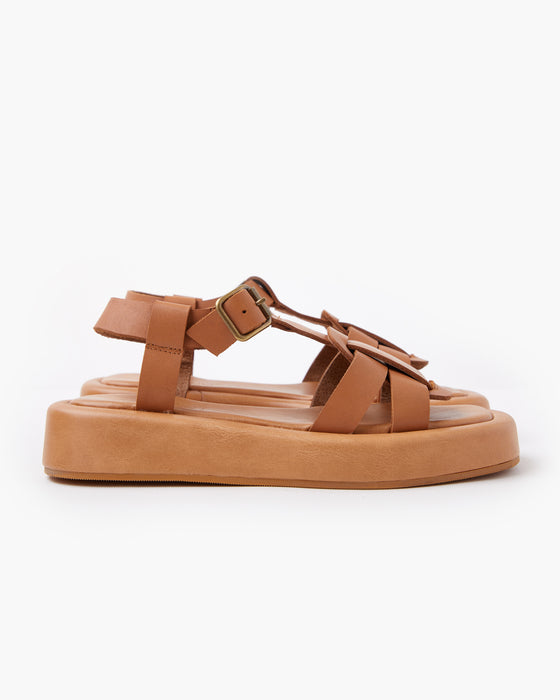 Siena Leather Sandal - Tan