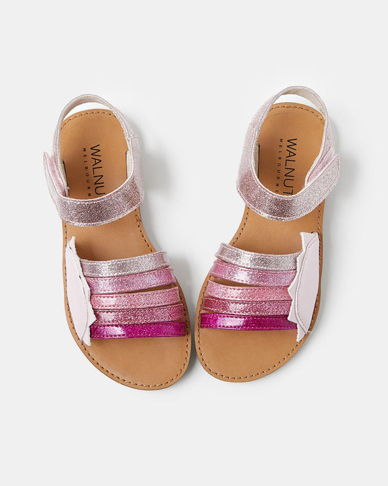 Roxie Sandal - Pink Glitter