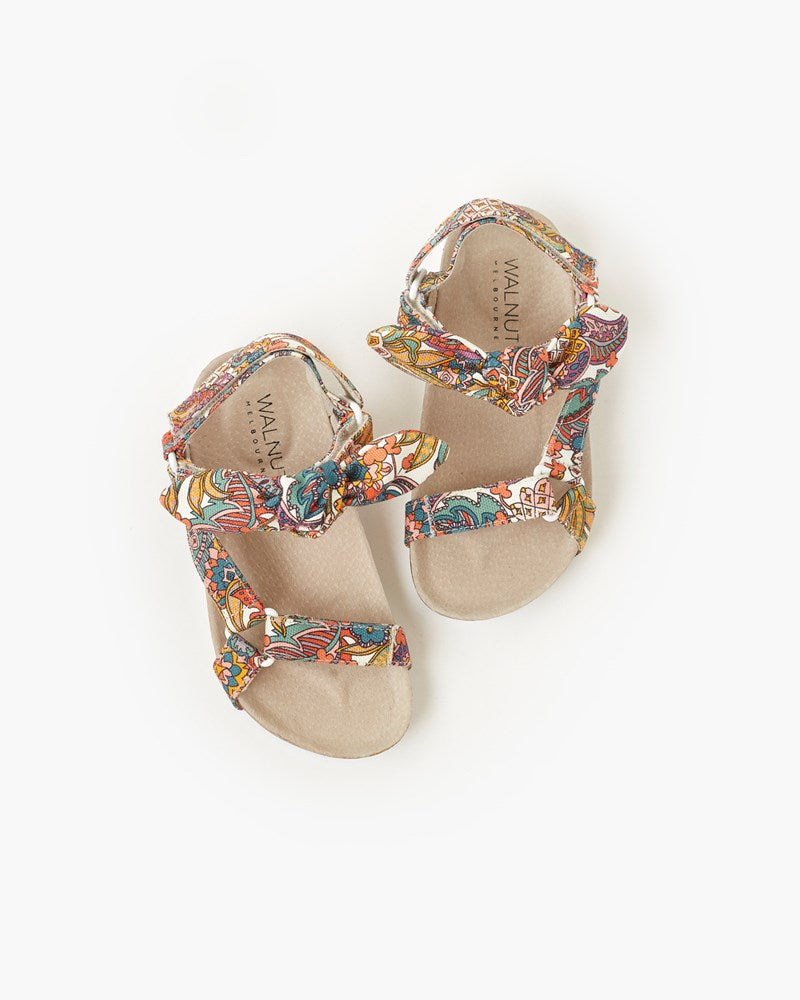 Belinda Mini Sandal Liberty Print - Pineapple Walnut Melbourne